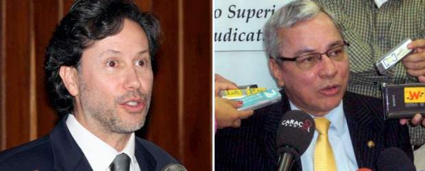 Tirón de cobijas en el CSJ | Archivo | Néstor Raúl Correa (izquierda), presidente de la Sala Administrativa del Consejo Superior de la Judicatura. Henry Villarraga, presidente de la Sala Disciplinaria, rechazó la publicación del listado de viajes de los magistrados de las cortes.