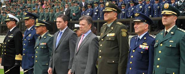 Nueva cúpula militar asumió el mando | Cortesía Presidencia de la República | La ceremonia se realizó en la Escuela Militar de Cadetes General José María Córdova, de Bogotá.
