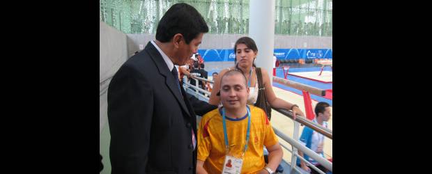 "A la gimnasia no le tengo rencor": J. Romero | Wilson Díaz Sánchez | Con la camiseta de Colombia y la escarapela de Suramericanos, Jesús Romero tuvo su reencuentro.