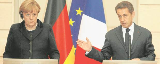 Merkel y Sarkozy repiensan el euro | Michel Euler - AP - París | La canciller alemana Angela Merkel y el presidente francés, Nicolás Sarkozy, acordaron un plan maestro para la zona Euro que será revelado el miércoles.