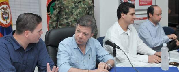 Fuerza Pública seguirá lucha contra el terrorismo, afirmó presidente Santos | Cortesía Presidencia de la República | El presidente Juan Manuel Santos se reunió con las autoridades locales para analizar la situación de seguridad en el oriente del país, especialmente en la frontera con Venezuela.