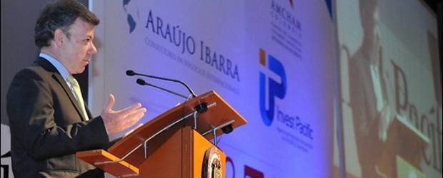 Santos destacó avance del TLC en el Congreso de Estados Unidos | Cortesía Presidencia | El presidente Juan Manuel Santos dijo que el TLC ayudará a impulsar el empleo en el país.