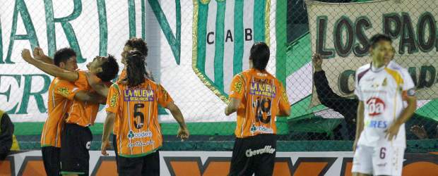 Bandfield venció al Tolima en la Sudamericana | AP | Víctor López celebra el primer gol de Banfield.