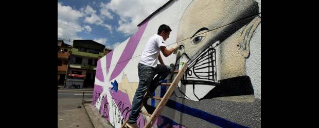 Inició la Semana por la Paz | Jaime Pérez | Juan Pablo Franco, grafitero del grupo Dos en dos, fue el encargado de darle vida a este mural en Buenos Aires. Una obra para pedir respeto por la vida.