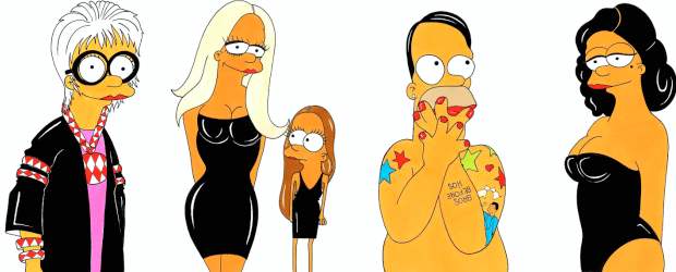 Los Simpsons visten a la moda | Cortesía humorchic.blogspot.com |