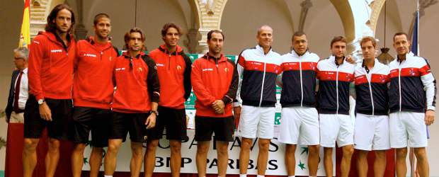 Djokovic y Nadal apuntan a la Ensaladera; Federer el regreso al Grupo Mundial | Reuters | España y Francia se enfrentarán en Córdoba (España). El equipo español cayó ante los galos el año pasado.