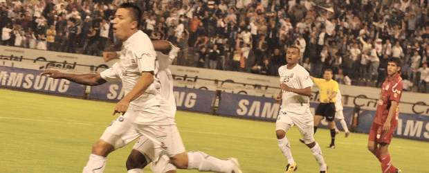 Once Caldas superó 3-1 al América | Colprensa | Fernando Uribe marcó los tres goles de la victoria.