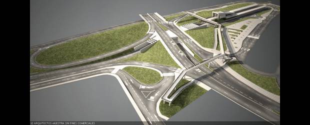 Desvío de metroplús será por av. Guayabal | Cortesía Metroplús | El acceso de los buses articulados a la futura estación de integración será subterráneo para que no interfiera con el resto del tráfico vehicular.