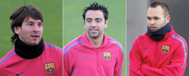 Messi, Iniesta y Xavi son los finalistas al Balón de Oro | AP y Reuters | Lionel Messi, Xavi Hernández y Andrés Iniesta todos jugfadores del Barcelona.