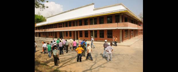 Crece futuro Poli en La Pintada | Cortesía Gobernación | Aspecto que presenta el edificio que construye la Fundación Julio C. Hernández en La Pintada, que será sede de un politécnico para el Suroeste.