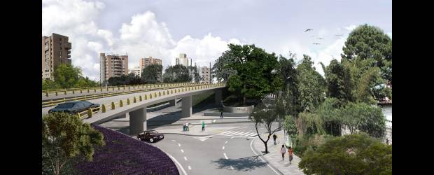 Nuevas vías para El Poblado todavía están en planos | Cortesía | Imagen digital del cruce Los Balsos con la 34.