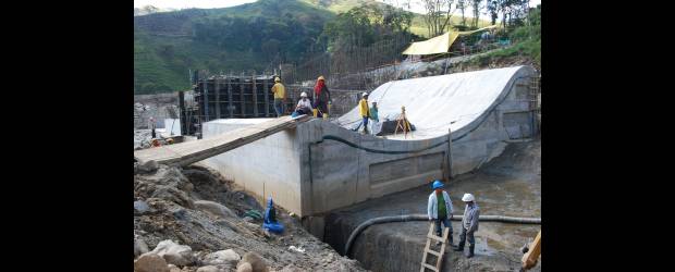 Colinver compra más energía en el Norte | Cortesia | Avance de las obras del proyecto Hidromontañitas, que se desarrolla por la margen derecha del río Grande, entre Santa Rosa de Osos y Donmatías. Colinversiones proyecta que entre en operación en el segundo semestre de este año.