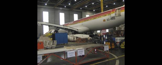 Iberia tendrá nuevo vuelo desde Colombia | Cortesía | En su base La Muñoza, en Barajas, Madrid, con capacidad para parquear varios aviones, Iberia realiza el mantenimiento técnico a sus propios aviones y a los de otras 200 compañías internacionales, incluyendo aeronaves militares.