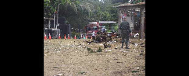 Más seguridad para el Catatumbo | Colprensa | El viernes fue detonado por las Farc un carro-bomba que dejó tres personas muertas. Este es uno de los seis ataques que el grupo guerrillero perpetró el pasado fin de semana, lo que obligó a hacer un consejo de seguridad.