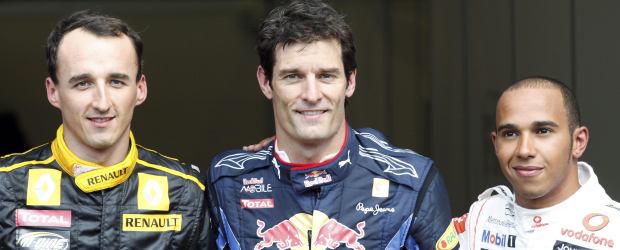 Webber y Hamilton en primera fila en Bélgica | AP