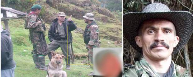 Frente 50 de Farc perdió a su comandante | Policía Nacional | Alias Jerónimo Galeano (centro), en una reunión del estado mayor del Comando Conjunto Central de las Farc. A la izquierda aparece Ciro Gómez Rayo, alias "Enrique Zúñiga" (también en la foto pequeña). Esta imagen fue descubierta por la Policía tras un bombardeo, en octubre del año pasado.