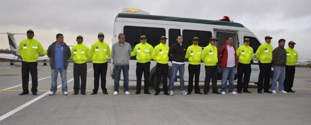 Extraditados a Estados Unidos dos presuntos narcotraficantes colombianos | Cortesía Dijín | Junto a Jacinto Enrique Báez Báez y José Benito Villarreal Ramírez fueron extraditados otros tres colombianos.