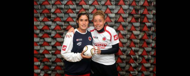 Alexandra dio cachetada a la adversidad | Cortesía | Daniela Montoya y Alexandra Avendaño, de la Selección sub20. Ayer: E.U. 1-Ghana 1, Suiza 0-Corea del Sur 4, Inglaterra 1-Nigeria 1 y México 3-Japón 3.