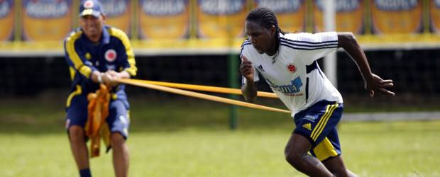 Hugo Rodallega confía en jugar amistoso ante Senegal | Reuters | Rodallega se entrena en solitario para recuperarse de su lesión.