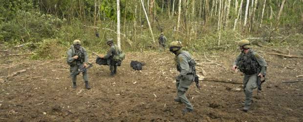 Compañera de "Simón Trinidad" también cayó en operación contra las Farc en Putumayo | Cortesía Policía Nacional | La operación se realizó en zona selvática del municipio de San Miguel, Putumayo, en la madrugada de este domingo.