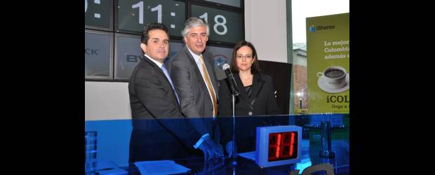 Ya hay un ETF colombiano | Cortesía | De izquierda a derecha, Daniel Gamba, presidente de BlackRock, Rafael Aparicio, presidente de la Junta de la BVC y Armanda Mago, del Citibank.
