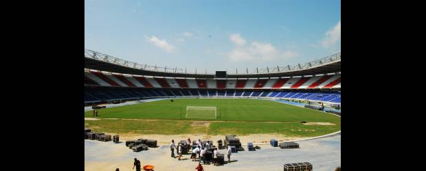 Los 32 minutos del repaso a la geografía patria | Colprensa-barranquilla | Desde ayer se inició el montaje para los actos de inauguración que se cumplirán esta noche en el estadio Metropolitano en la apertura del Mundial sub20.