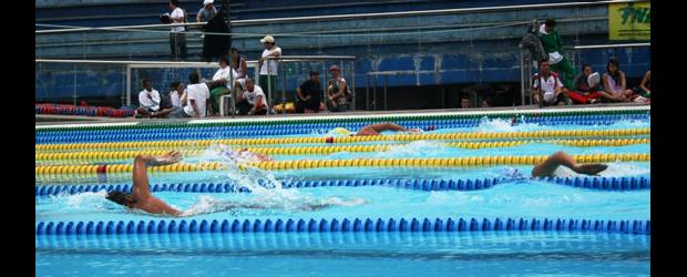U. de M. barrió en natación y tenis de mesa | Cortesía Juegos Universitarios | La natación fue dominada por la Universidad de Medellín, que mostró la gran figura del evento, Juan David Molina, quien se colgó seis oros.