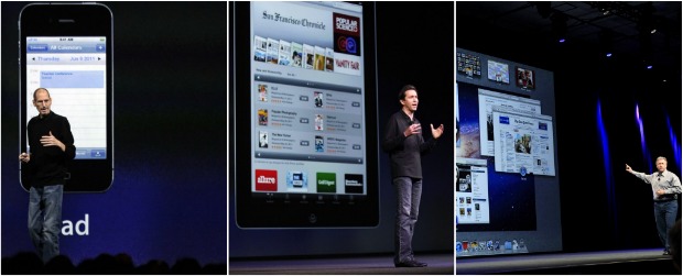 Los usuarios Apple ahora estarán en la nube | AP y Reuters | Steve Jobs hizo una pausa en su licencia médica, para presentar el iCloud y el Lion. Sin embargo, le dio espacio a sus directores alternos, según los analistas, para mostrar que el trabajo es en equipo y no de una sola persona.