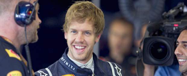 El alemán Sebastian Vettel, de Red Bull, logró la primera posición en la formación de salida del Gran Premio de Europa de Fórmula Uno, que se disputa este domingo en Valencia. | AP | El alemán Sebastian Vettel saldrá de primero en el Gran Premio de Europa de Fórmula Uno, que se disputa este domingo en Valencia.