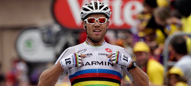 Hushovd se impuso en una etapa de tregua para los favoritos | Reuters | El noruego Thor Hushovd celebra al ganar la etapa de este viernes.