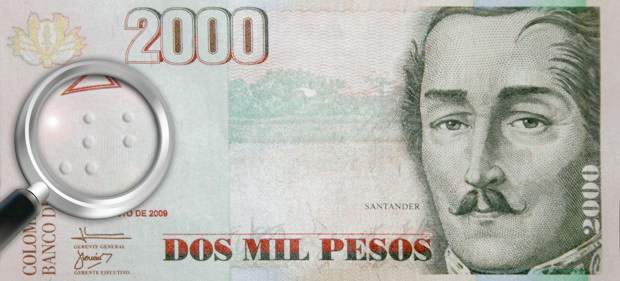 Entró en circulación el nuevo billete de $2.000 | Cortesía Banco de la República | El billete tiene como cambio la incorpación de la marca para invidentes.