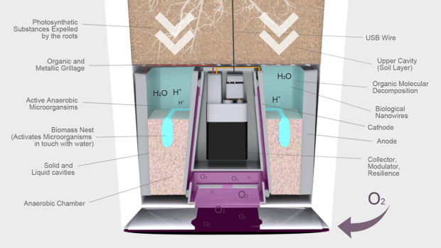 En la imagen, Bioo Lite explica la fabricación de la maceta. FOTO Cortesía Indiegogo