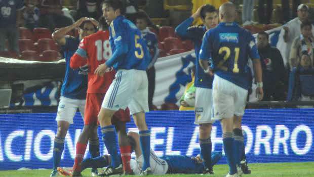 Tancredi asegura no tener rencor contra el jugador que lo lesionó | Colprensa | José Luis Tancredi, jugador azul, sufrió grave fractura en su pierna derecha.