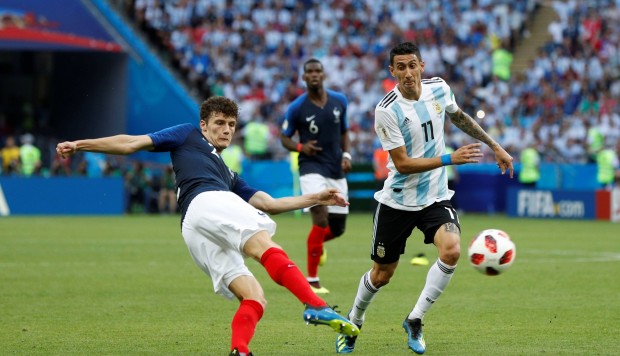 El tanto de Benjamin Pavard, en octavos de final contra Argentina fue elegido “el gol más bonito” del Mundial. FOTO REUTERS