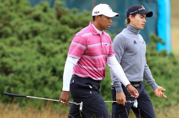 AP - Camilo Villegas y Tiger Woods compartieron la ronda de este jueves junto al inglés Justine Rose.