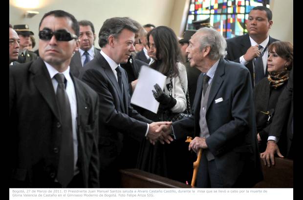 Cortes&#237;a - A la misa de car&#225;cter privado asisti&#243; el Presidente Juan Manuel Santos en compa&#241;&#237;a de su esposa Clemencia Rodr&#237;guez de Santos.