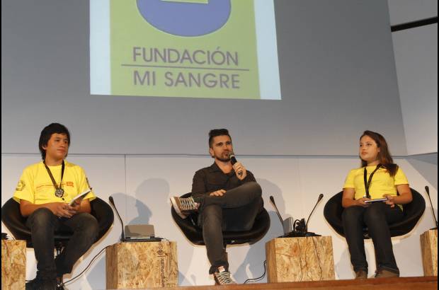 Donaldo Zuluaga - La Fundación Mi Sangre que lidera Juanes estuvo muy activa en la Asamblea de jóvenes.