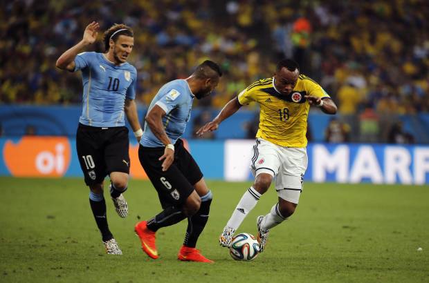 FOTOS JUAN ANTONIO S&#193;NCHEZ - La Selecci&#243;n Colombia se impuso con solvencia 2-0 a Uruguay y se clasific&#243; para los cuartos de final con un doblete de James Rodr&#237;guez. El viernes se enfrentar&#225; al anfitri&#243;n Brasil en Fortaleza a las 3:00 de la tarde.