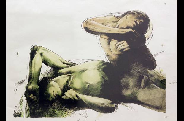 Foto Donaldo Zuluaga - Dibujos, grabados, serigraf&#237;as y &#243;leos se ven en la muestra.