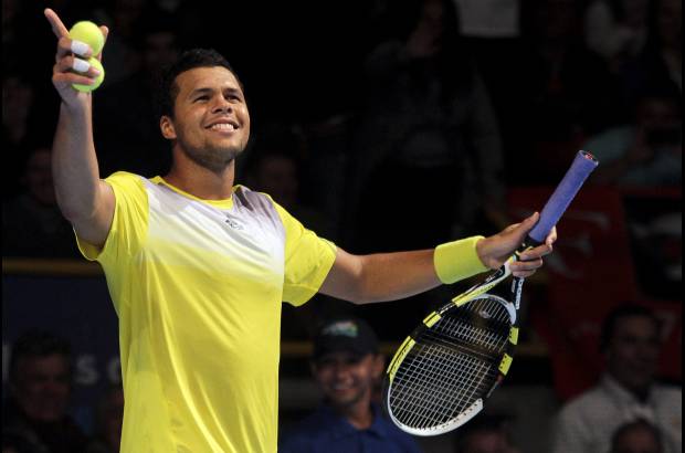Foto Mauricio Alvarado - Tsonga se vio emocionado durante el partido.