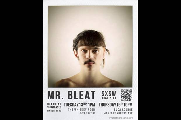 - Este flyer del SxSW 2013, un collage con los rasgos de todos los integrantes del cuarteto, da vida al se&#241;or Bleat.