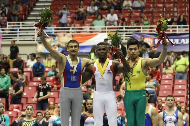 - orge Hugo Giraldo sube su nivel. Ganó dos platas en el Panamericano por aparatos.
