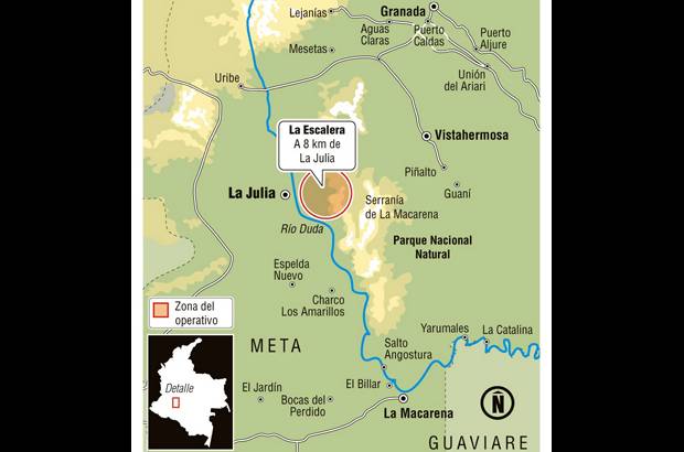 Gr&#225;fico: Departamento de dise&#241;o EL COLOMBIANO - El &quot;Mono Jojoy&quot; muri&#243; en un bombardeo en el departamento del Meta.