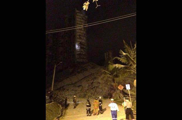 Cortes&#237;a - La torre seis de la unidad residencial Space se derrumb&#243; este s&#225;bado en la noche. El edificio de 14 pisos est&#225; ubicado en la carrera 24D con calle 10E, Loma del Padre Marianito.