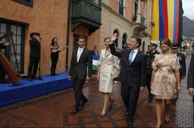Reuters - La familia presidencial: Juan Manue, Mar&#237;a Clemencia Rodr&#237;guez, Mart&#237;n y Mar&#237;a Antonia.
