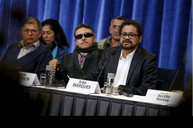 Cortesía Presidencia de la República - Los delegados de las Farc insistieron en que alias "Simón Trinidad" debe participar en los diálogos y no descartan la dejación de armas siempre y cuando se den las condiciones.