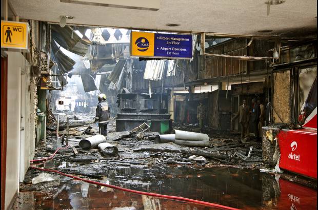 AP - El fuego pudo ser controlado por bomberos cuatro horas despu&#233;s, confirm&#243; el Ministerio del Interior.