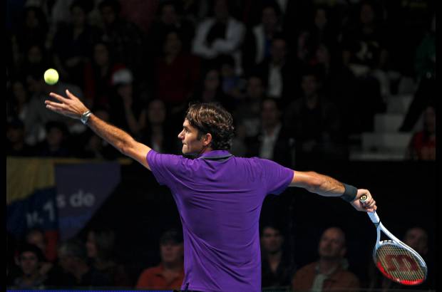 Foto Mauricio Alvarado - Federer evita en lo posible la palabra retiro.