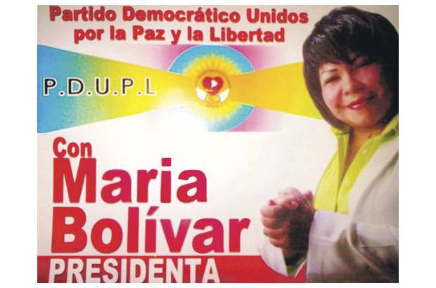 Cortes&#237;a - Mar&#237;a Josefina Bol&#237;var es candidata por el Partido Democr&#225;tico Unidos por la Paz y la Libertad. Mar&#237;a es la propietaria y administradora de una panader&#237;a llamada Mayami.