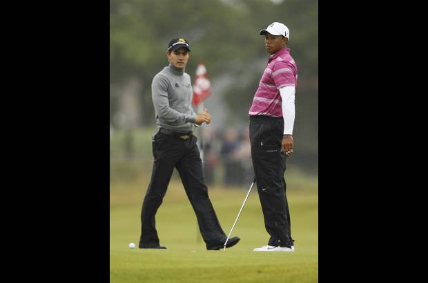 Reuters - Camilo estuvo de tu a tu con Tiger Woods.